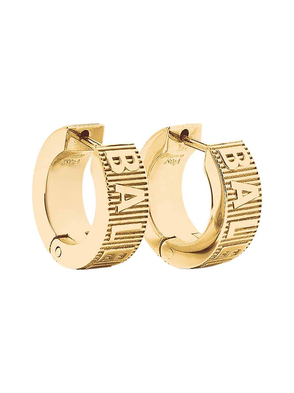 Balenciaga Gold Force Striped Earrings