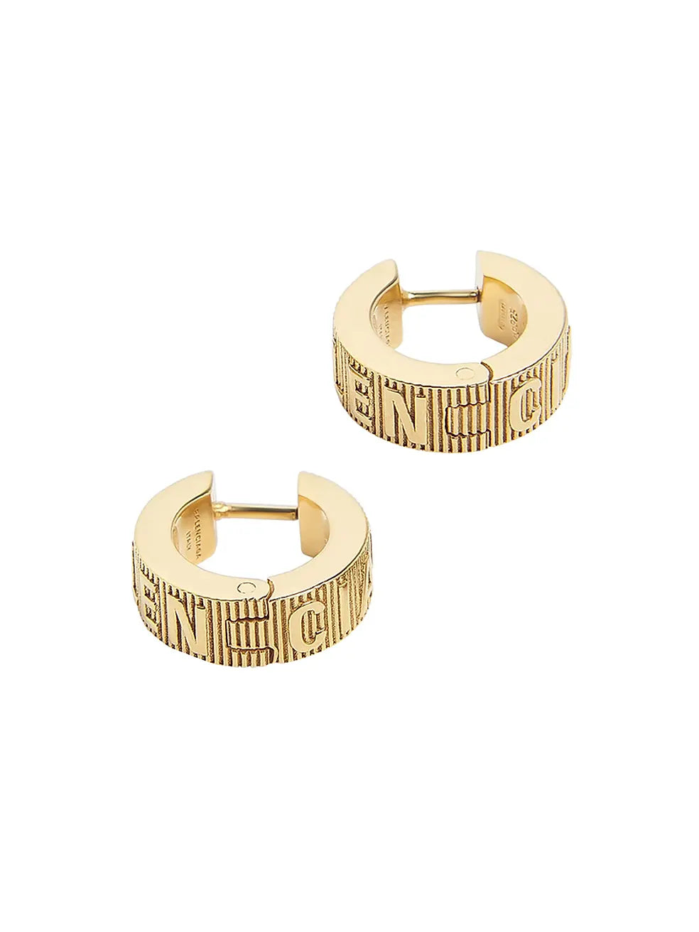 Balenciaga Gold Force Striped Earrings