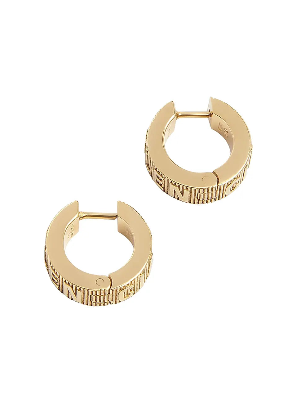 Balenciaga Gold Force Striped Earrings