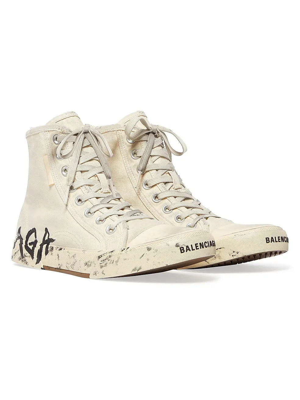Balenciaga Paris High Top Graffiti Sneakers