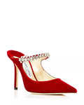 Jimmy Choo Bing 100 Mule with a Crystal-embellished Strap