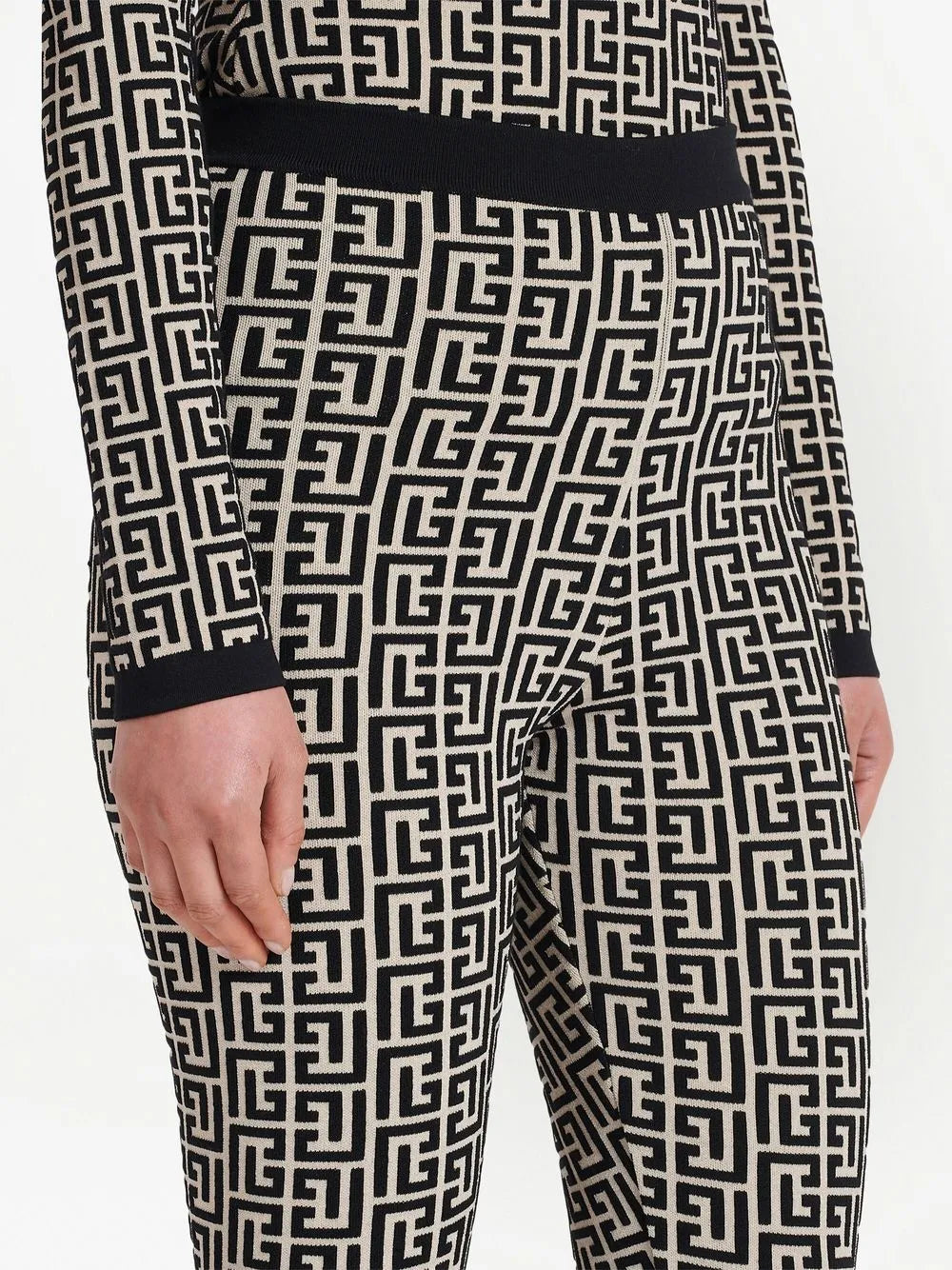 Balmain Monogram Jersey Leggings