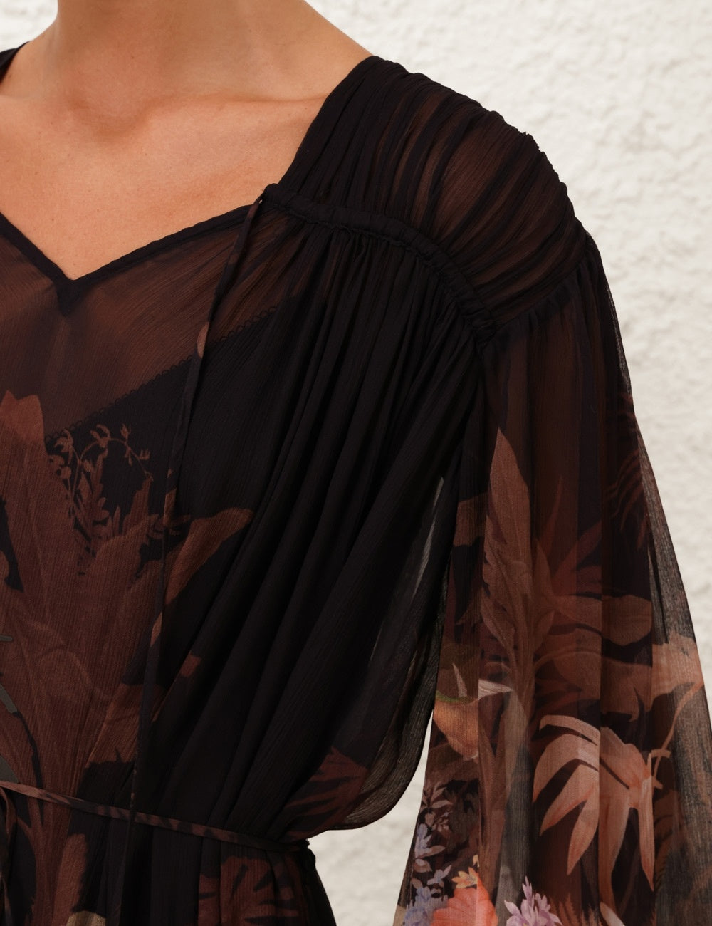 Zimmermann Illuminate Drawn Sheath Dress for women, stylish and elegant, shown in a sleek silhouette with detailed design.