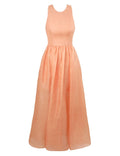 Zimmermann Illuminate Racer Maxi Dress for women, featuring a sleek, fitted silhouette in lightweight fabric, perfect for elegant occasions.