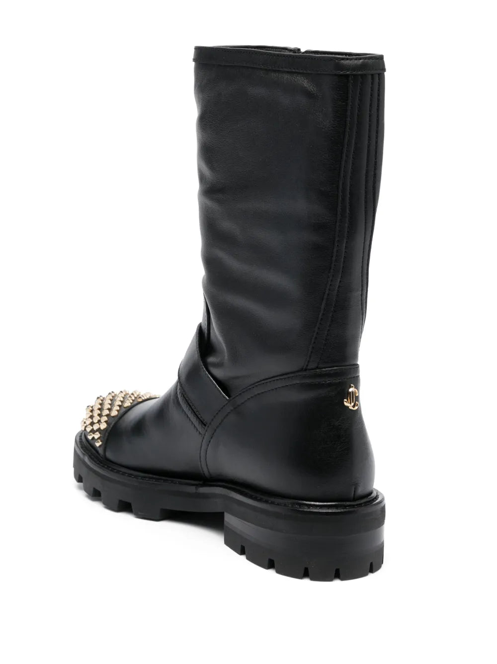 Jimmy Choo Biker II Stud-embellished Boots