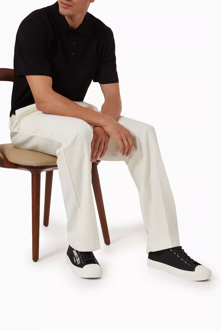 Jimmy Choo Black Sneakers Palma Maxi