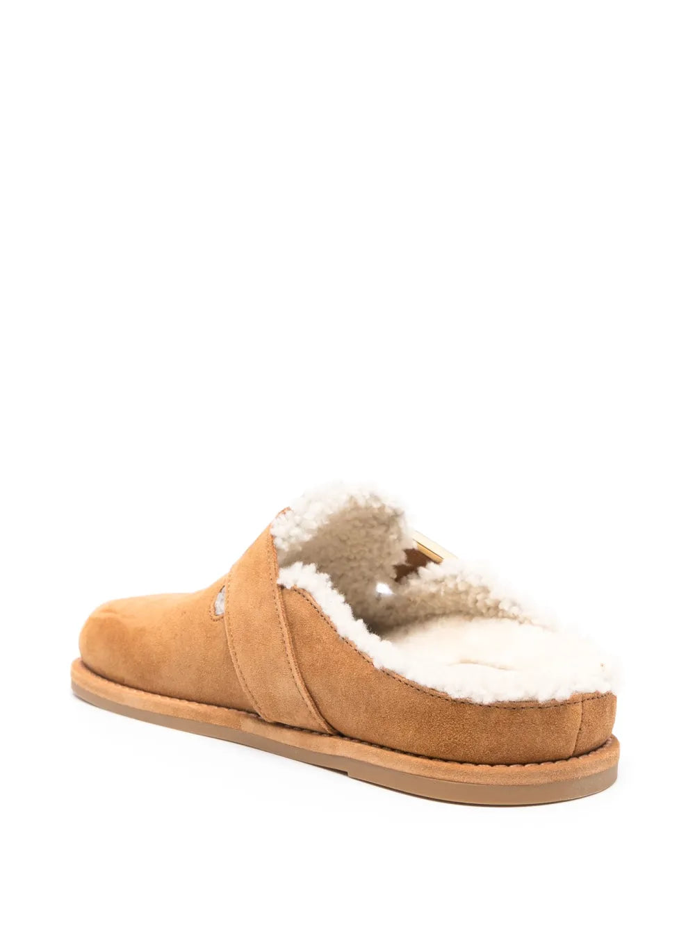 Fendi Feel suede slippers for women, stylish and comfortable footwear with soft suede material and elegant design.