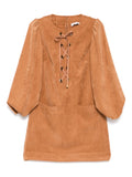 Zimmermann Illuminate Cord Shift Dress for women, featuring a stylish cord design and relaxed fit, perfect for casual or summer wear.