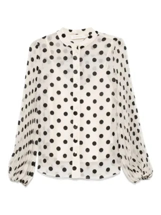 Zimmermann pussy-bow blouse for women, featuring a stylish bow tie, long sleeves, and elegant design, perfect for sophisticated outfits.