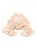 Zimmermann Balance Flounce Blouse for women, featuring ruffled details and lightweight fabric, stylishly displayed on a model.