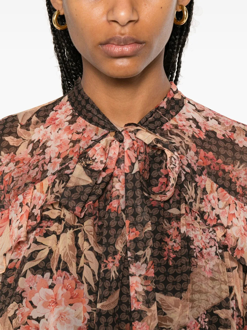 Zimmermann Illuminate Flutter Blouse for women, featuring lightweight fabric and flutter sleeves, styled for elegant everyday wear.