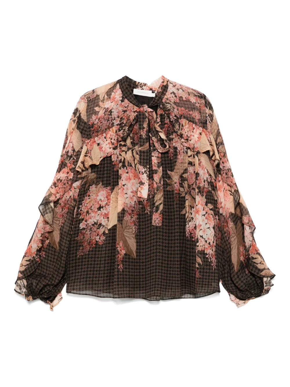 Zimmermann Illuminate Flutter Blouse for women, featuring lightweight fabric and flutter sleeves in a stylish design.