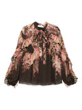 Zimmermann Illuminate Flutter Blouse for women, featuring lightweight fabric and flutter sleeves in a stylish design.