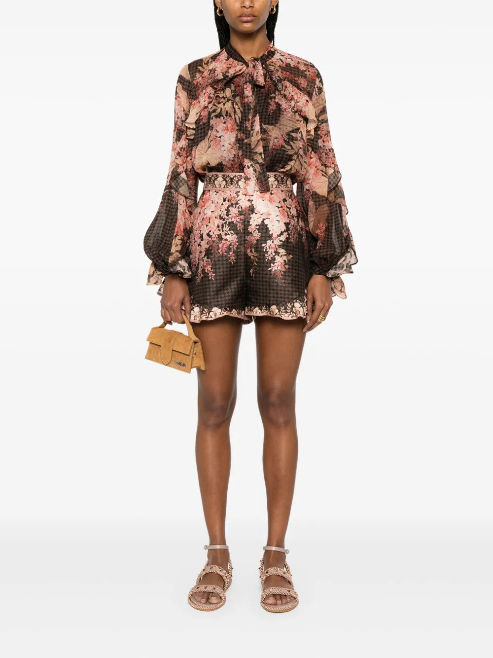 Zimmermann Illuminate Flutter Blouse for women, featuring lightweight fabric, flutter sleeves, and a stylish design.