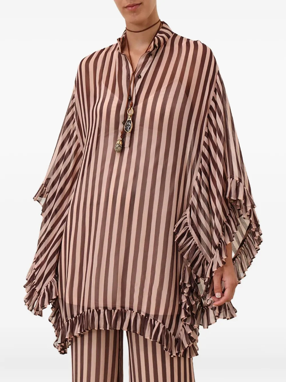 Zimmermann Balance Tunic Top for women, stylish and comfortable apparel in soft fabric, shown in a relaxed fit.