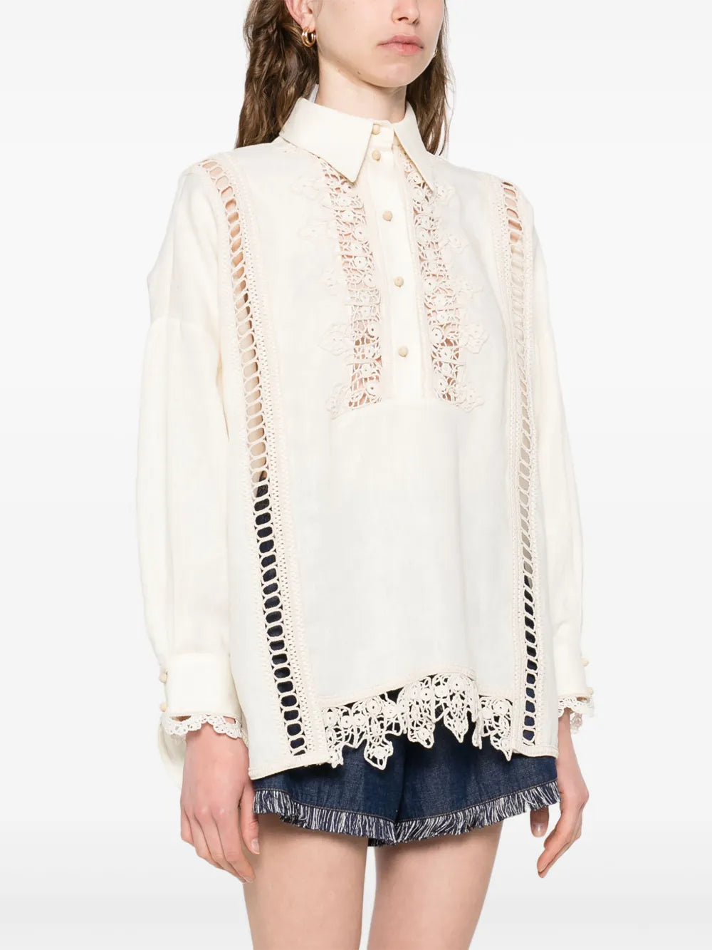 Zimmermann Illuminate Blouse for women, featuring lightweight fabric and elegant design, perfect for stylish everyday wear.