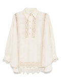Zimmermann Illuminate blouse for women, stylish and elegant apparel with delicate fabric details and a feminine design.