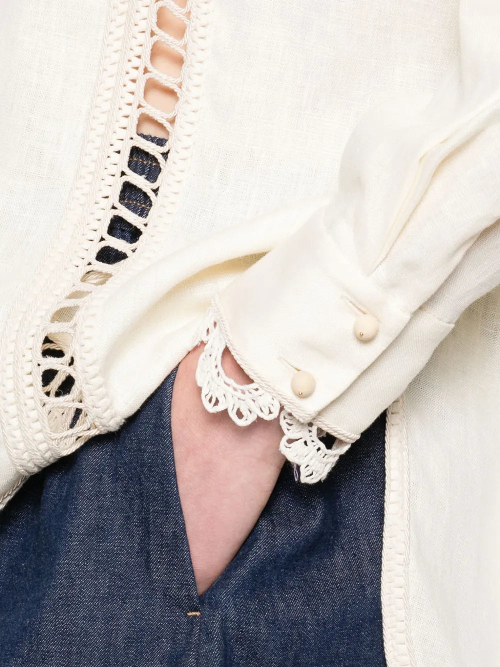 Zimmermann Illuminate blouse for women, featuring elegant design and lightweight fabric, perfect for stylish everyday wear.