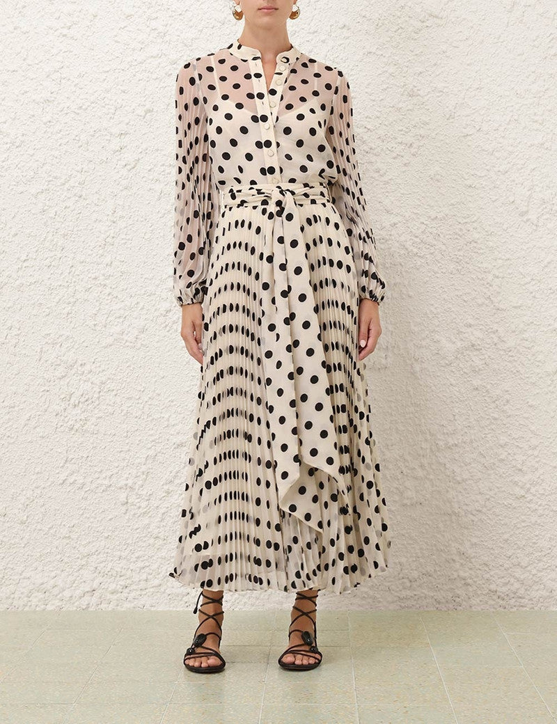 Zimmermann pussy-bow blouse for women, stylish apparel with a feminine bow detail, shown in a flattering front view.
