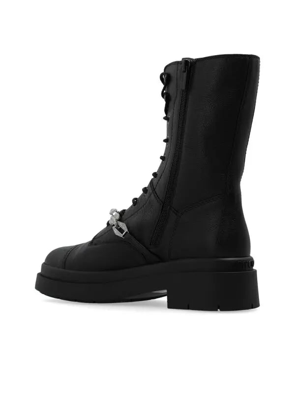 Jimmy Choo Nari Leather Combat Boots