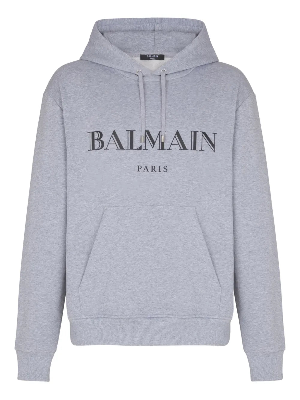 Balmain Grey Cotton Hoodie