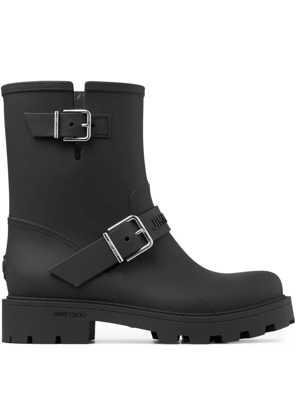 Jimmy Choo Buckle-strap Biker Boots