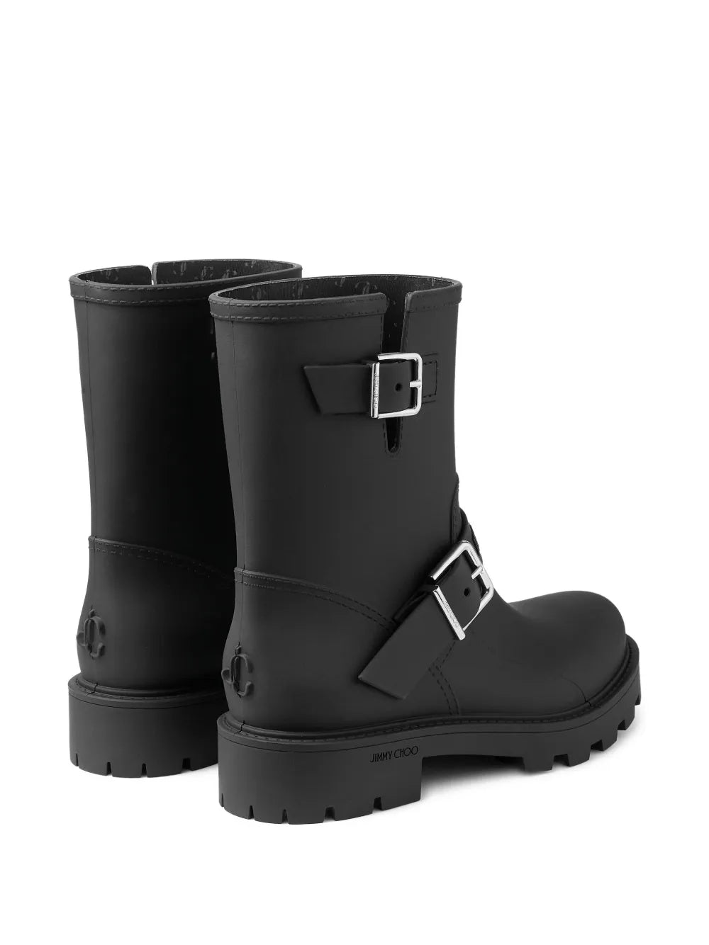 Jimmy Choo Buckle-strap Biker Boots