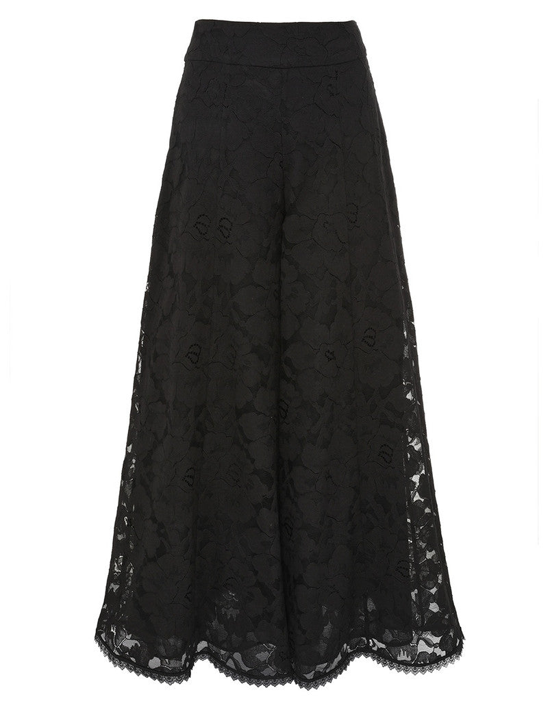 Zimmermann Iluminate Lace Culotte for women, featuring delicate lace fabric and relaxed fit, perfect for stylish, comfortable wear.