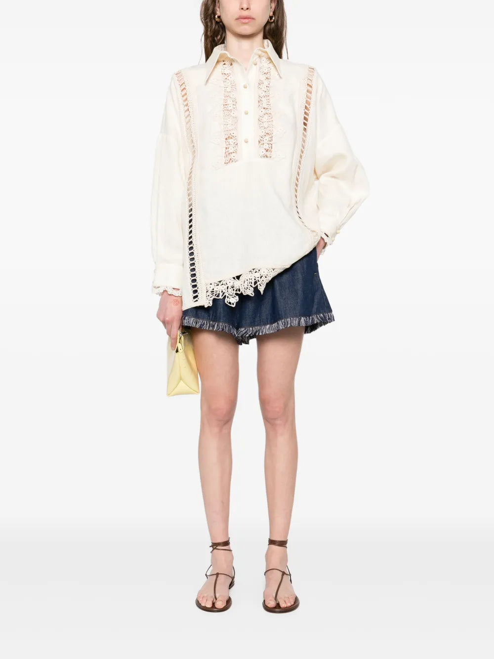 Zimmermann Illuminate Blouse for women, featuring lightweight fabric and elegant design, perfect for stylish daytime wear.
