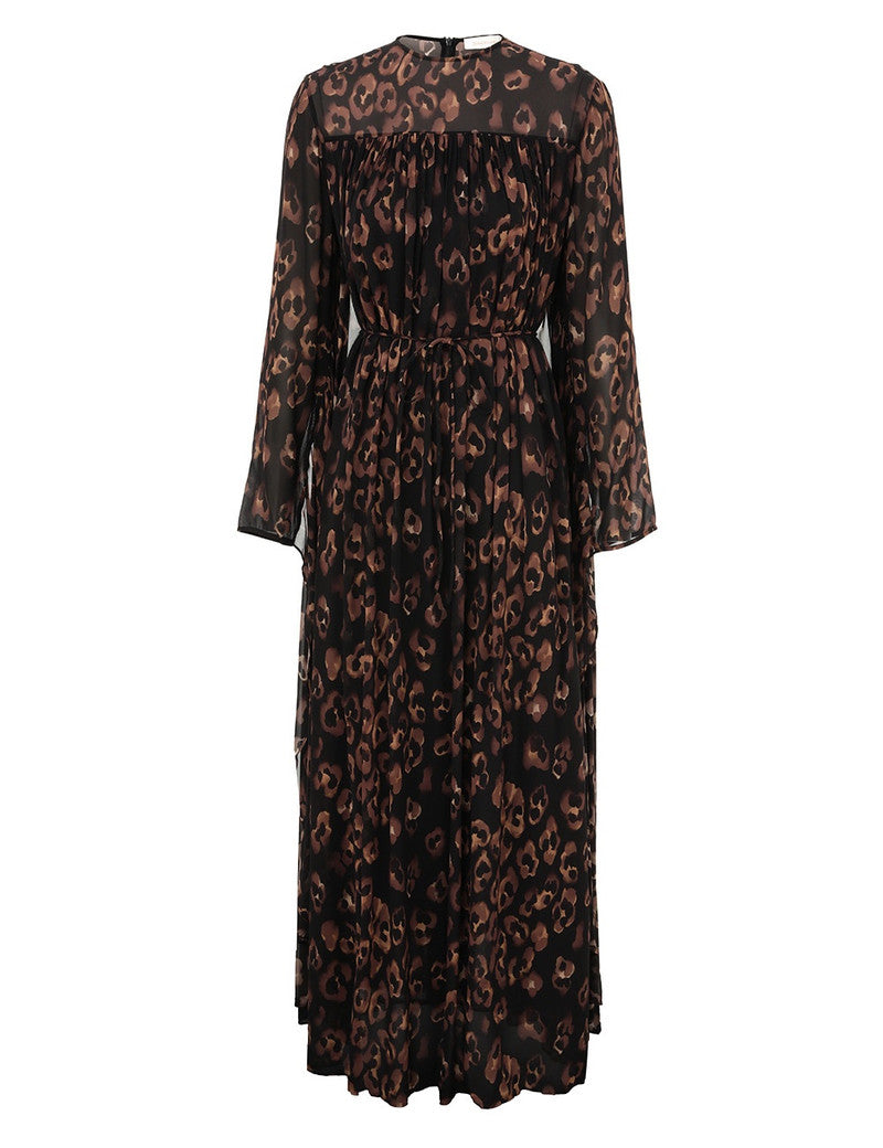 Zimmermann Illuminate Batwing Gown for women, stylish and elegant apparel featuring flowing batwing sleeves and a sophisticated design.