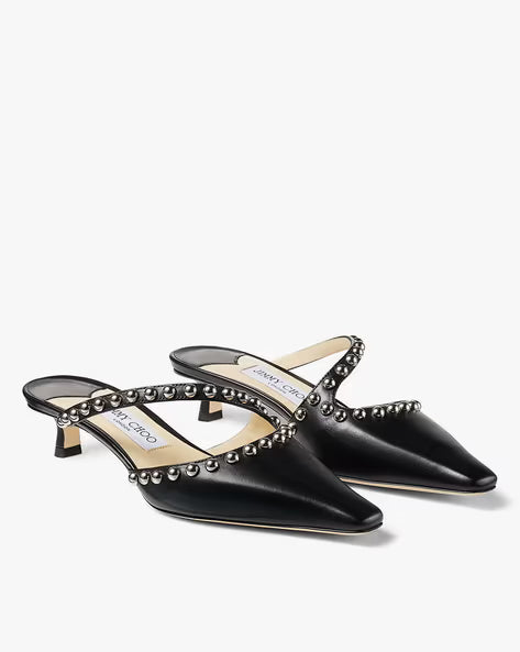 Jimmy Choo Ros 35mm Stud-embellished Leather Mules