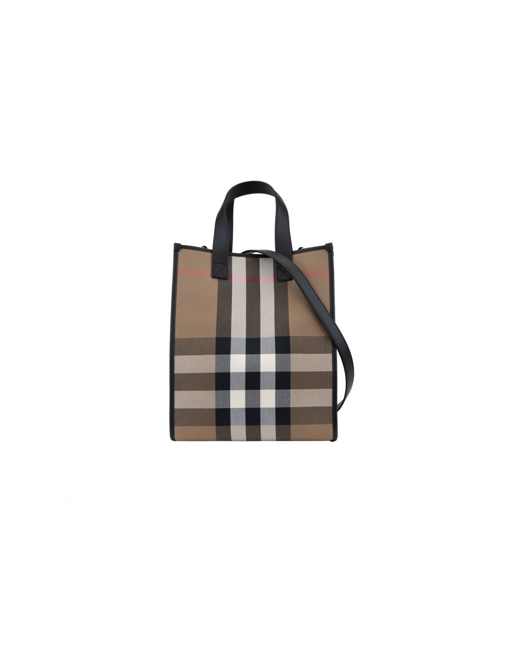 Burberry Book Tote Bag for women featuring signature check pattern and spacious design, ideal for stylish everyday use.