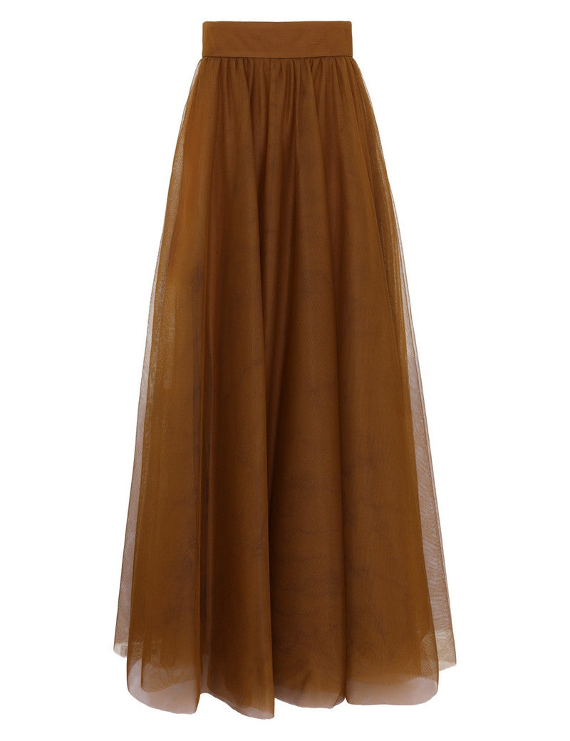 Zimmermann tulle skirt for women, featuring delicate layered fabric with a flowy, feminine design.