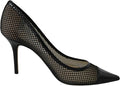 Black Jimmy Choo Amika 85 women's pumps with sleek pointed toes and elegant heel design.