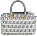 Fendi Mini Bauletto By The Way women’s bag in beige leather with gold-tone hardware and top handle.
