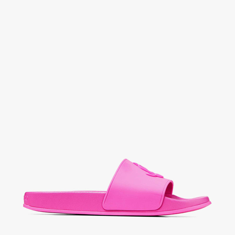 Jimmy Choo Port Monogram-logo Rubber Slides