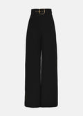 Black Zimmermann women's track pants with a relaxed fit, featuring a drawstring waist and sporty style.