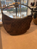 Jimmy Choo Monogram Suede Purse