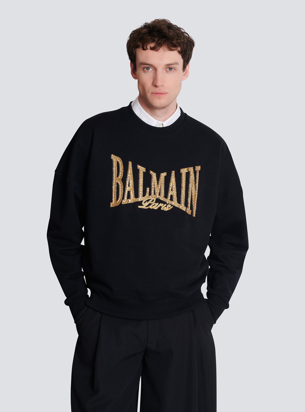 Balmain Logo Crewneck Sweatshirt