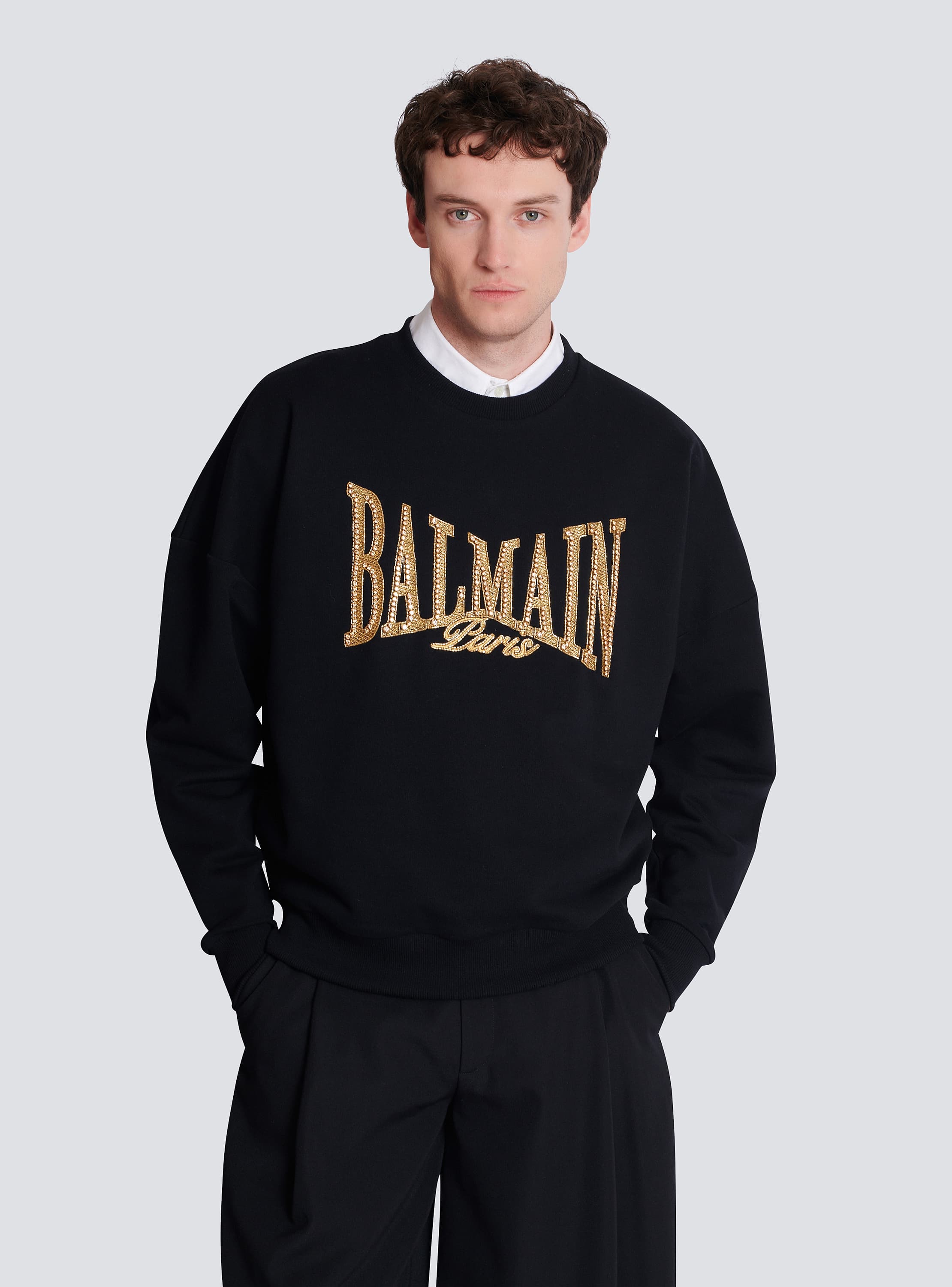Balmain Logo Crewneck Sweatshirt