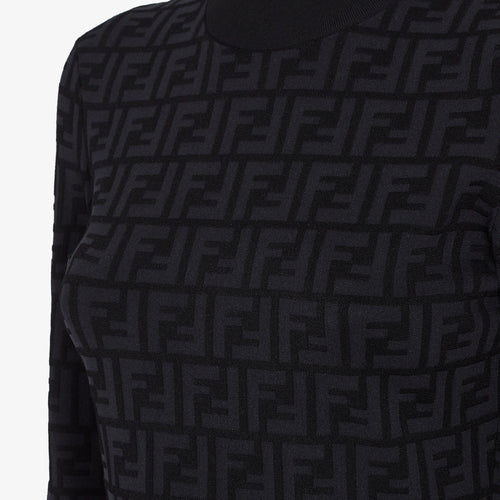 Black FF Viscose Jumper