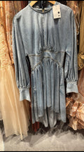 Zimmermann Batwing Denim Dress by Shopportunity, full-length view showing the relaxed fit and stylish batwing sleeves.