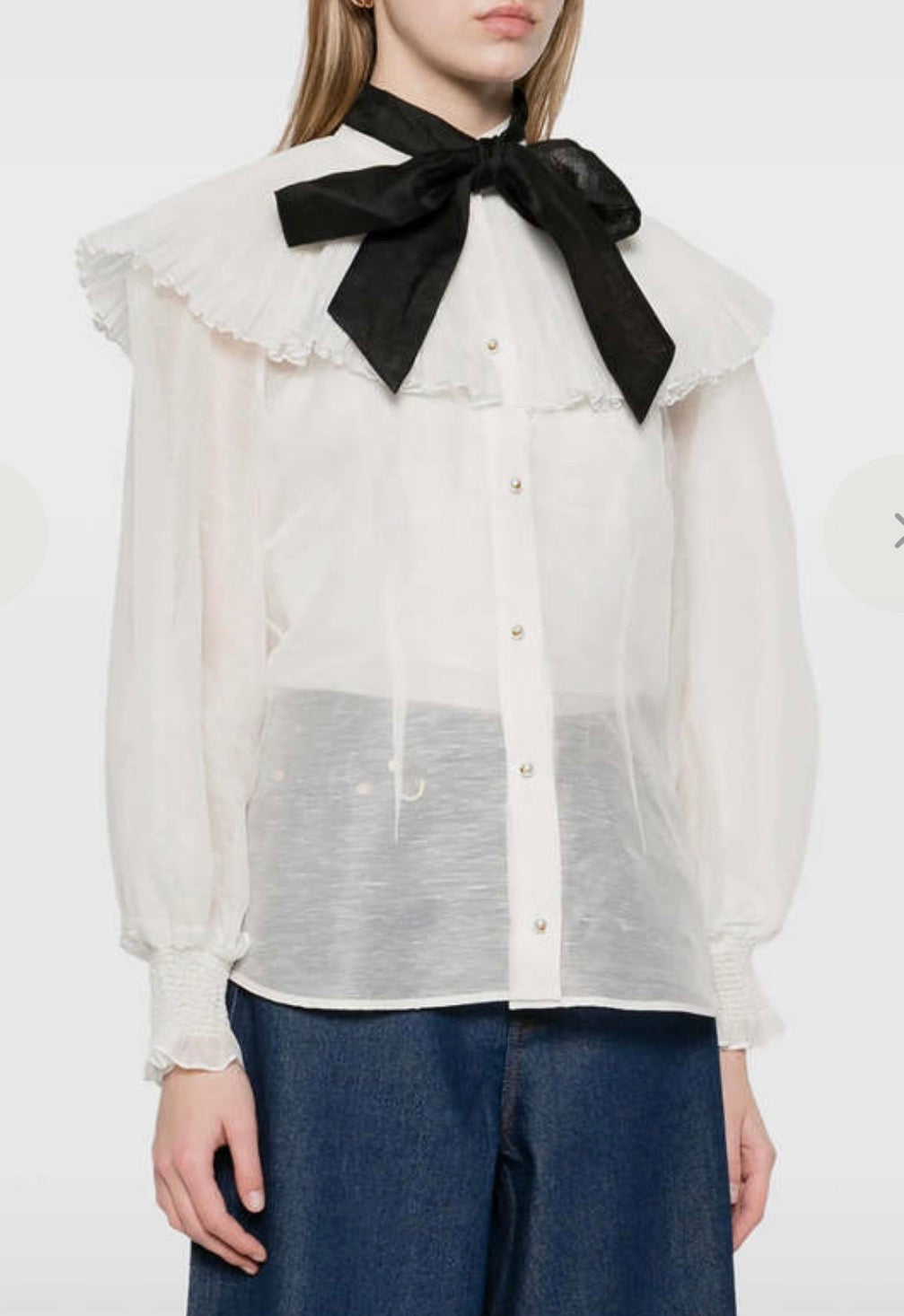 Zimmerman Women's White Illuminate Pierrot Shirt