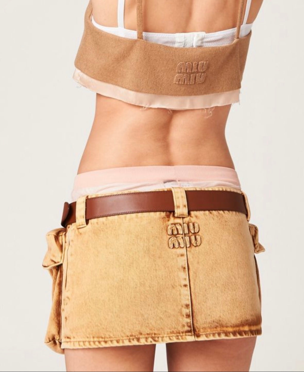 Miu Miu Denim Mini Skirt