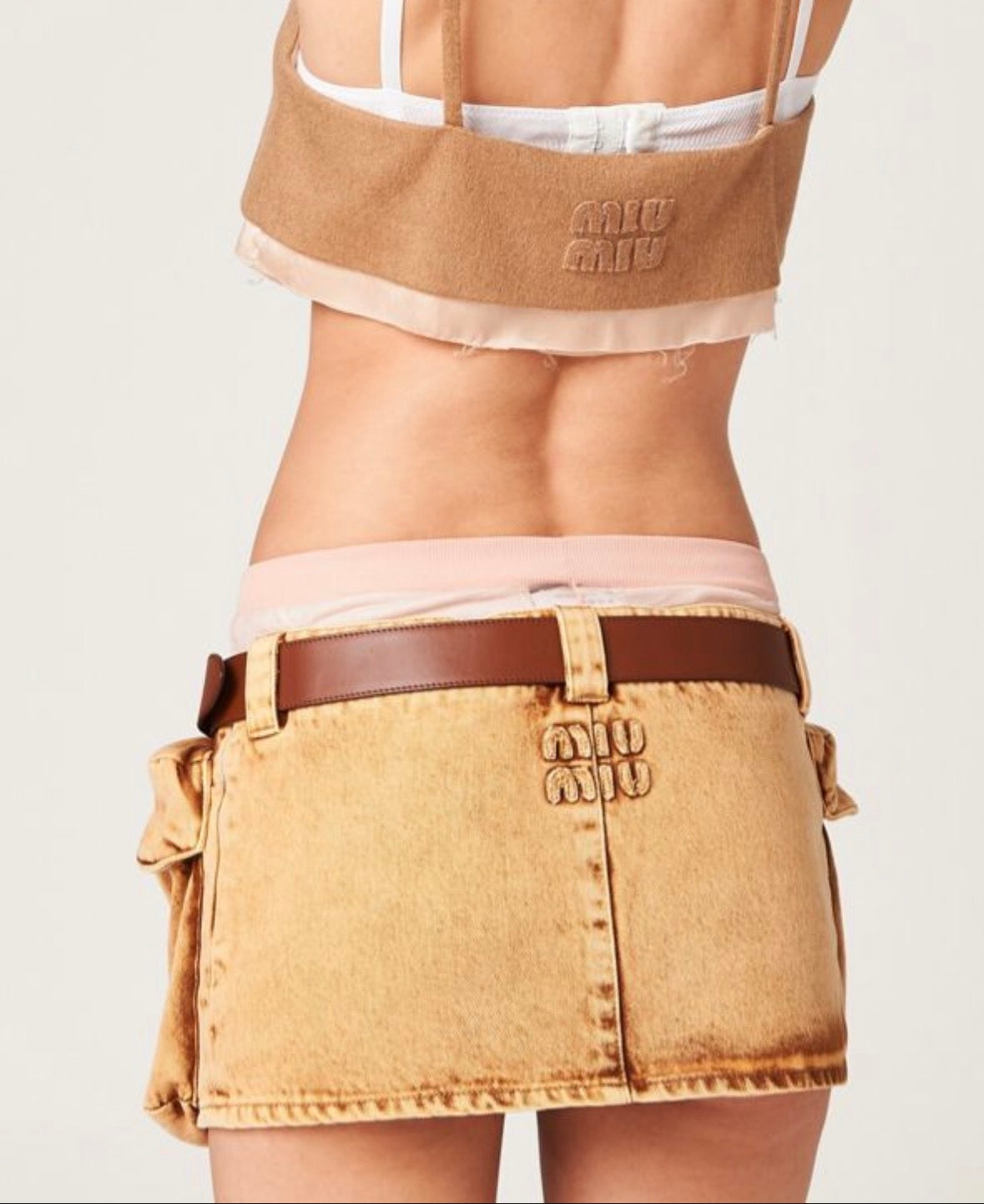 Miu Miu Denim Mini Skirt