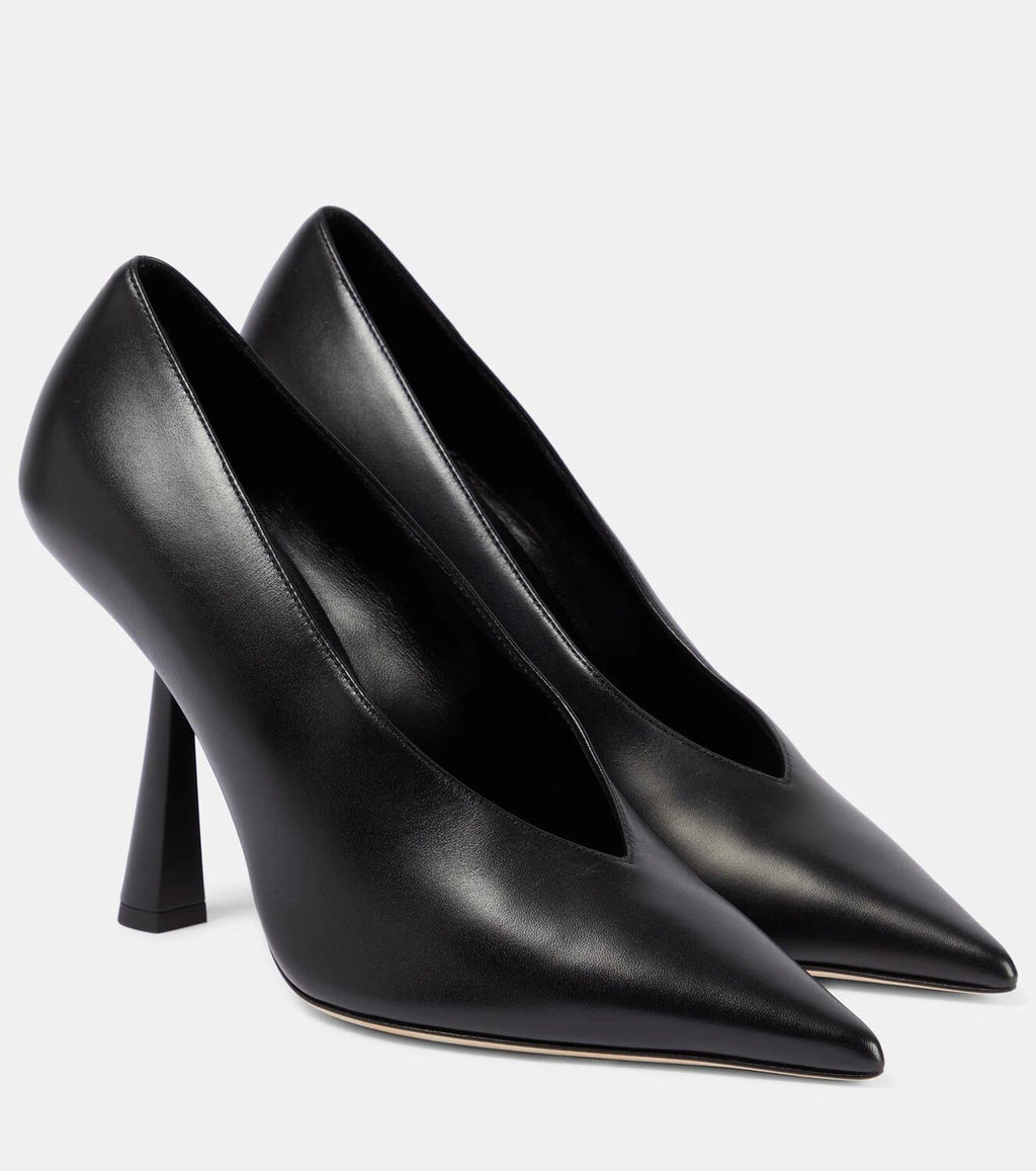 Jimmy Choo Maryanne 100 Cassis Lycra Pointed-Toe Pumps