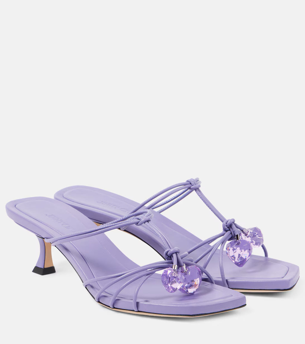 Jimmy Choo Jemma 50mm women's pumps featuring stylish sandals with sleek design and elegant straps.