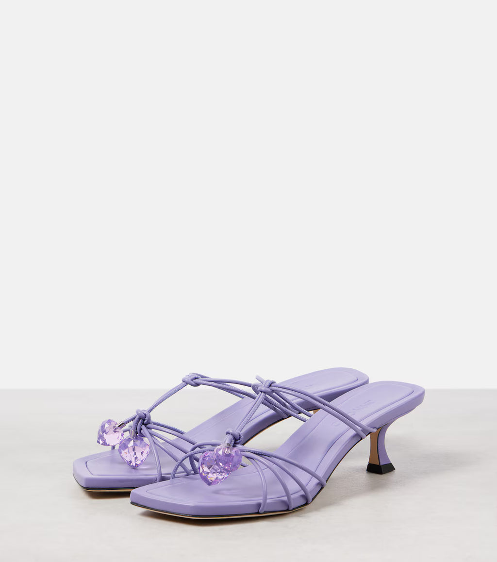 Jimmy Choo Jemma 50mm women’s pumps with sleek design, featuring nude-colored straps and elegant heel, perfect for stylish occasions.