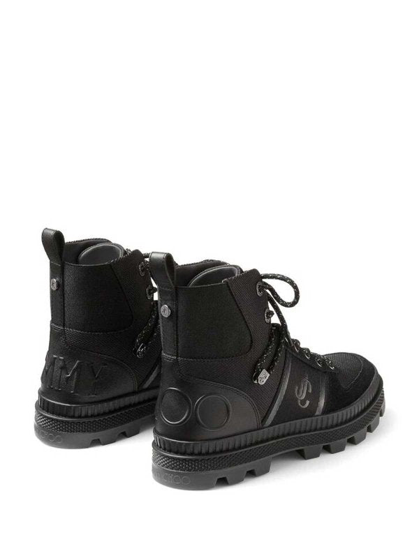 Jimmy Choo Black Normandy Lace-up Boots for Men