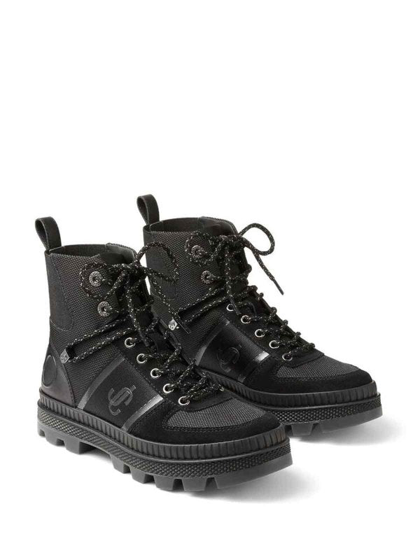 Jimmy Choo Black Normandy Lace-up Boots for Women
